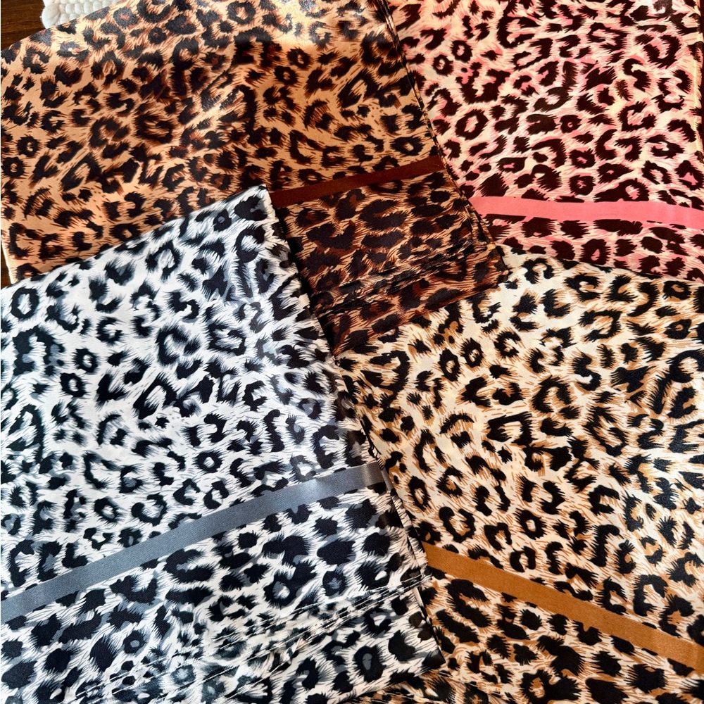 Leopard Print Scarves Set